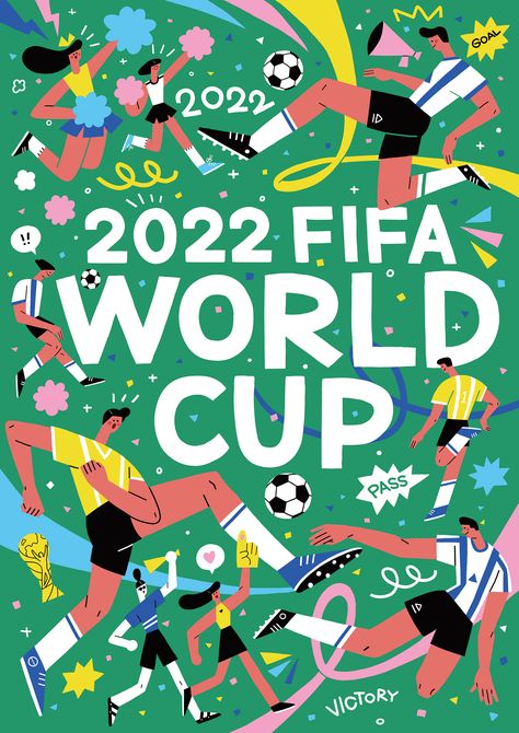 Behance :: Pour vous World Cup Qatar, 2022 Fifa World Cup, Fifa World Cup, Qatar, Graphic Design Illustration, Design Illustration, Fifa, World Cup, Victorious