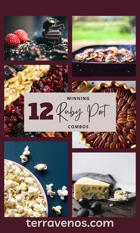 Rich, sweet, powerhouse wines - Ruby Port has lots to offer the foodie. Check it out! #wine #winelover #port Wine Food Pairing, Port Wine, Roasted Meat, Salty Snacks, Food Pairings, Wine Pairing, Pork Chops, Wine Lovers, Popcorn