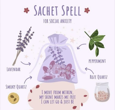 Charm Bags Witchcraft, Sachet Spell, Spell Bags, Moon Witchcraft, Wicca Recipes, Spell Bottles, Spells For Beginners, Jar Spells, Spell Jars