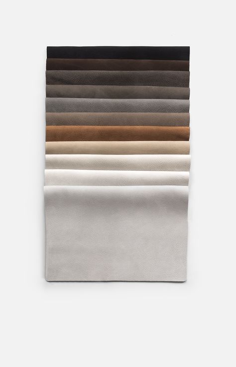 ROYAL NUBUCK | Sorensen Leather Mood Board Interior, Fabric Photography, Material Board, Material Palette, Leather Texture, Materials And Textures, Subtle Textures, Color Stories, Colour Schemes