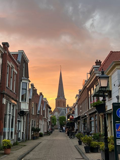 Europe Small Towns, Small Town Europe, Small English Town Aesthetic, The Hague Netherlands Aesthetic, Cute Small Town Aesthetic, Western Europe Aesthetic, The Hague Aesthetic, Small Town Core, Small City Aesthetic