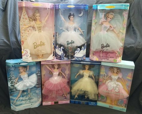 CLASSIC BALLET SERIES Barbie NRFB Lot Of 7 Collector Edition 1996-2002 - $259.99. FOR SALE! Classic Ballet Series Barbie Collector Edition 1996-2002 Lot of 7 NRFB From my personal collection 114206140832 Barbie Classic Ballet Series, Ballet Barbie Doll, Collector Barbie Dolls, Sugar Plum Fairy Ballet, Babysitting Aesthetic, Ballet Barbie, Nutcracker Sugar Plum Fairy, Barbie Ballerina, Barbie Classic