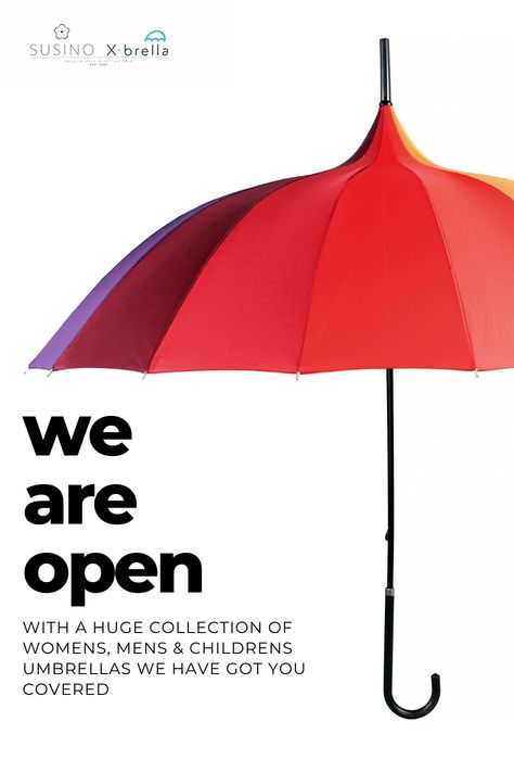 WE ARE OPEN! 😀☂️☔  #umbrella #rainyday #wetweather #rain #shoponline Umbrella Poster Design, Umbrella Branding, Umbrella Aesthetic, Dome Umbrella, Open Umbrella, Kids Umbrellas, Best Umbrella, Graphic Design Ads, Umbrella Designs