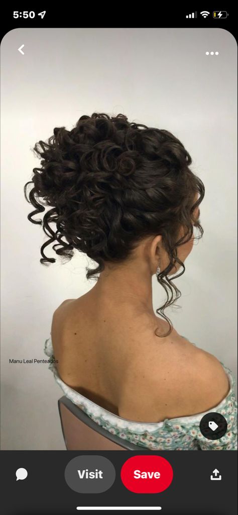 Curly Bridal Hair, Curly Hair Up, Short Punk Hair, Curly Hair Beauty, Bride Updo, Curly Wedding Hair, Ball Hairstyles, Graduation Hairstyles, Curly Hair Styles Easy