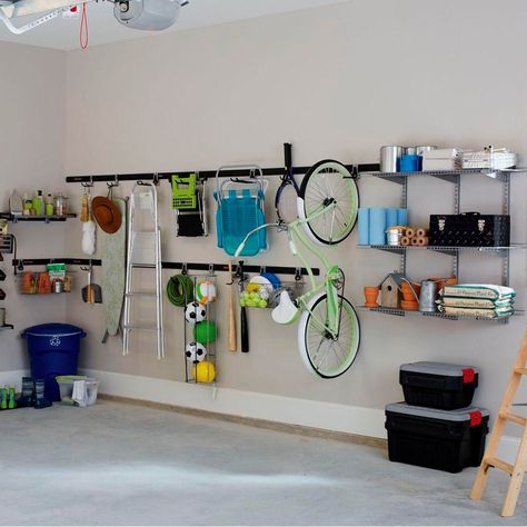 15 Game-Changing Garage Storage Products | Family Handyman Garage Organization Systems, Garage Organizer, Garage Hooks, Tool Hangers, Garage Storage Systems, Garage Organize, Garage Remodel, Diy Garage Storage, Garage Storage Organization