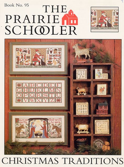 Prairie Schooler Cross Stitch Charts, Prairie Schooler, Winter Cross Stitch, Needlepoint Patterns, Cross Stitch Samplers, Cardboard Paper, Cross Stitch Patterns Christmas, Christmas Cross, Cross Stitch Charts