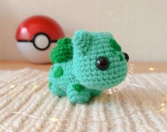 Bulbasaur Amigurumi Crochet Pattern - PDF Esp-Eng Free Bulbasaur Crochet Pattern, Crochet Bulbasaur Pattern Free, Bulbasaur Crochet Pattern Free, Bulbasaur Crochet Pattern, Crochet Bulbasaur, Squirtle Crochet, Gaming Crochet, Pokemon Crochet, Pokemon Crochet Pattern