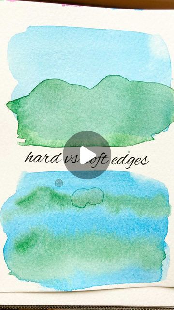 Juliene Sinclair on Instagram: "Hard vs soft edges in watercolor - both are useful!  *  Soft edges is actually one of the unique techniques that watercolor allows us - such an easy way to push things into the distance! You can vary the softness by dry time of the under layer!  *  Hard edges must be painted on a dry under layer.  *  Stay tuned for that Sacred Valley, Peru pic for tomorrow - the second #ipaintedthat piece for this week! :)  *  Have you tried both hard and soft edges?" Sacred Valley Peru, Soft Edges, Sacred Valley, Watercolor Techniques, Have You Tried, You Tried, Stay Tuned, Watercolor Painting, Peru