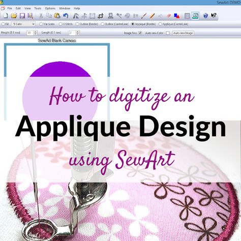 How to digitize an appliqué design using Sew Art Digitizing Software Used Embroidery Machines, Embroidery Digitizing Software, Embroidery Store, Digitized Embroidery Designs, Work Diy, Machine Embroidery Projects, Machine Embroidery Applique, Machine Applique, Applique Embroidery