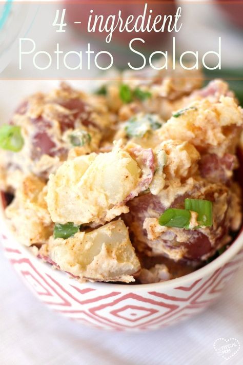 Simple potato salad recipe that is a great side dish for a bbq or potluck! Easy potato salad you can build on to and add what you like. Potato Salad No Egg, Simple Potato Salad, Instant Pot Potato Salad, Potato Salad No Mayo, Potato Salad Mustard, Red Potato, Easy Potato Salad, Salad Recipes Video, Potato Salad Recipe