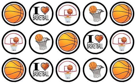 https://www.amazon.co.uk/Basketball-THICKNESS-SWEETENED-Cupcake-Toppers-x/dp/B018RJFR6C Basketball Cupcake Toppers Printable, Basketball Cake Topper Free Printable, Basketball Cupcake Topper, Cake Basketball, Basketball Cake Topper, Sports Cupcake Toppers, Basketball Cupcakes, Basketball Banners, Diy Cake Toppers