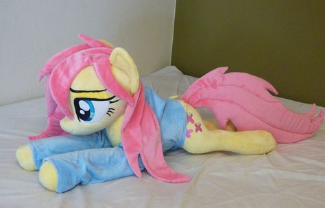 Fluttershy, Stuffed Animal, Deviantart, Pink, Blue