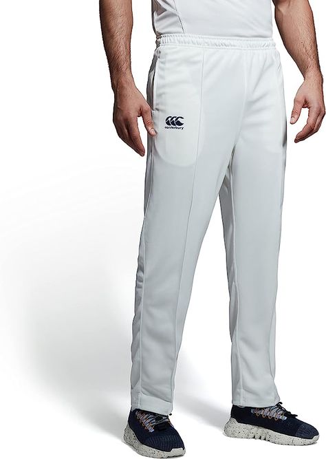 ricket Whites: The Canterbury Adults Mens' Cricket Trousers in Cream are an ideal pair of crciket whites for playing cricket matches in Durable: The material is lightweight but strong enough to withstand sliding when saving those all important boundaries or diving for the crease Synthetic Machine Wash Fastening: Drawstring Jogger Regular Cricket Whites, Cricket Trousers, Playing Cricket, Cricket Match, Drawstring Jogger, Canterbury, Uk Fashion, Boundaries, Diving