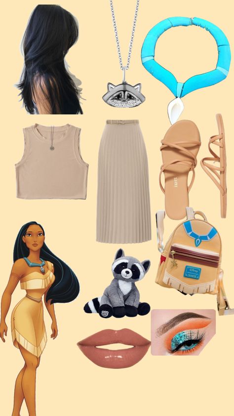 Pocahontas as an everyday outfit Pocahontas Halloween, Pocahontas Outfit, Outfit Shuffles, Pocahontas Disney, Disney Pocahontas, Halloween Pins, Everyday Outfit, Disney Outfits, Pocahontas