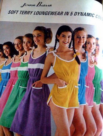 Old Jcpenny's catalog from the 1980s! Terry Cloth Outfit, Crazy Clothes, Fashion 40s, Terry Cloth Romper, Phoebe Cates, Terry Cloth Dress, Sears Catalog, Seventies Fashion, Sporty Dress