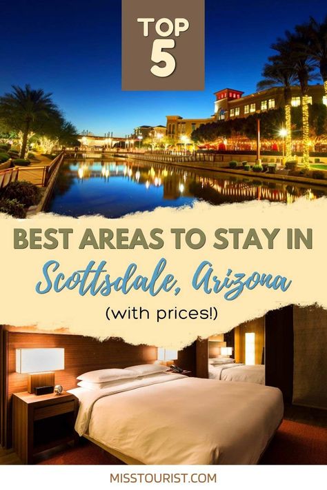 If you're looking for where to stay in Scottsdale, Arizona, we have the answer! Read about the best towns and hotels in Scottsdale depending on your interests Scottsdale Hotels, Arizona Resorts, Scottsdale Resorts, Old Town Scottsdale, Camelback Mountain, Travel Bucket List Usa, Central America Travel, Hilton Garden Inn, Arizona Usa