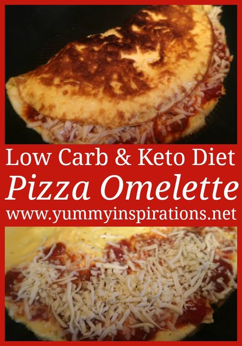 Keto Pizza Omelette Recipe & Video - an easy low carb way to enjoy pizza with your toppings of choice for breakfast. #ketorecipes #ketogenicrecipes Pizza Omelette Breakfast, Keto Omelette, Low Carb Egg Recipes, Pizza Omelette, Diet Pizza, Breakfast Omelet, Omelette Recipe Easy, Keto Diet Vegetables, Low Carb Pizza Recipes