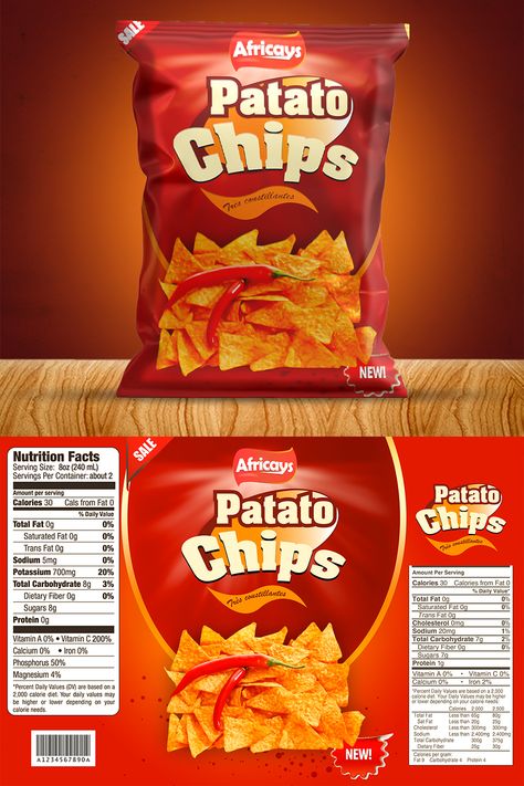 #Patatochips #Chipspackaging #Packagingdesign #PackagingProfessionnel #EmballagePersonnalisé #PackagingDesign #EmballageInnovant #PackagingÉcoResponsable #EmballageSurMesure #PackagingCreatif #label#PackagingEntreprise Chips Packaging Design, Chips Packaging, Chip Packaging, Packaging Template Design, Banner Design Inspiration, Chips Brands, Packaging Template, Packing Design, Food Labels