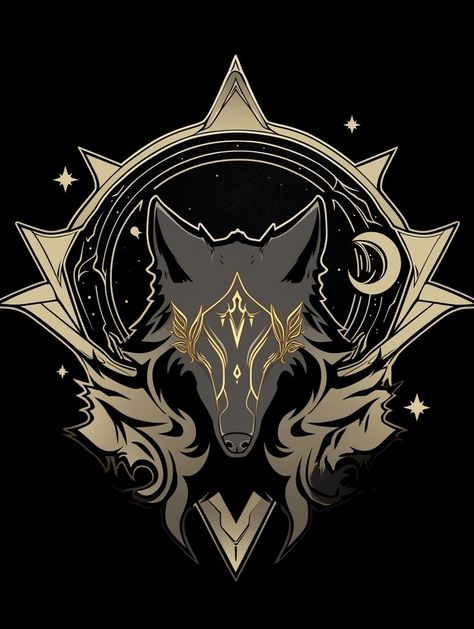 Fantasy Symbols, Emblem Logo Design, Wolf Symbol, Wolf Emblem, Rabe Tattoo, Fantasy Logo, Castlevania Wallpaper, Cool Symbols, Fantasy Wolf