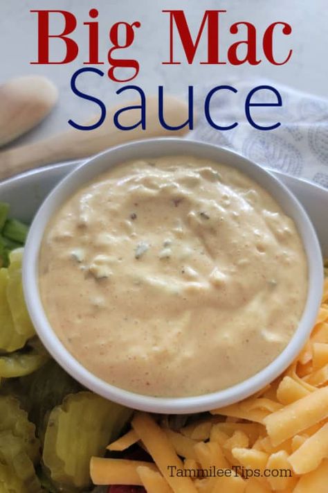 Mcdonalds Sweet Tea, Mcdonald's Big Mac, Big Mac Sauce Recipe, Mac Sauce Recipe, Homemade Big Mac, Big Mac Sauce, Mac Sauce, Homemade Sauce Recipes, Copykat Recipes