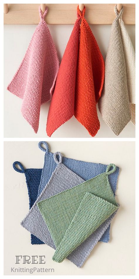 Easy Kitchen DishCloth Free Knitting Patterns - Knitting Pattern