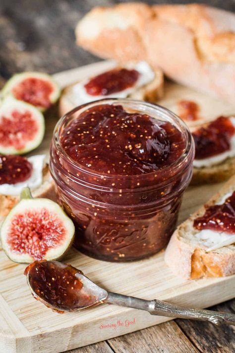 Fig Perserves Recipes, Fig Preserves Recipe, Homemade Fig Jam, Rhubarb Jam Recipes, Fig Preserves, Fig Jam Recipe, Jam Recipes Homemade, Rhubarb Jam, Fig Recipes