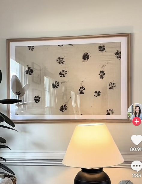 Aesthetic Pet Pictures, Tv Area Wall Decor, Wall Art Homemade, Aesthetic Dog Decor, Personal Pictures On Wall, Picture Wall Above Tv, Home Office Dog Room, Wall Decoration Inspiration, Pet Photo Wall