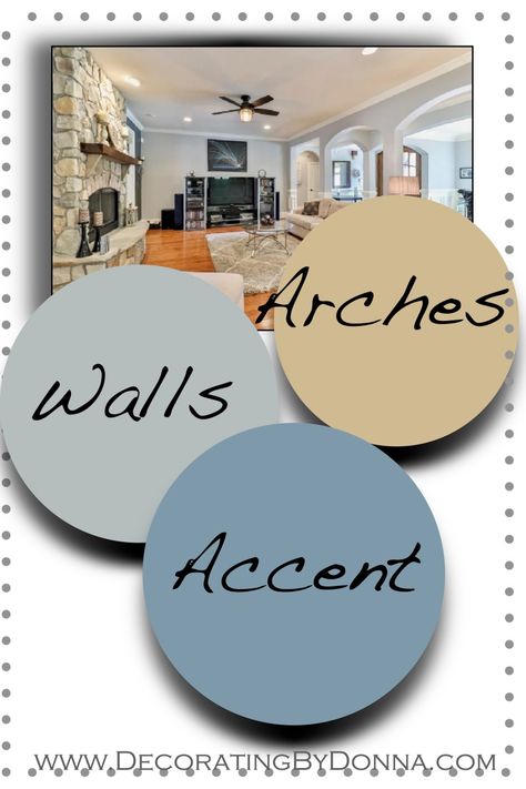 Paint Colors That Go With Stone Fireplace, Stone Fireplace Accent Wall Paint Colors, Sea Salt Paint, Accent Wall Paint Colors, Fireplace Accent Walls, Blue Accent Walls, Color Combinations Paint, Choosing Paint Colours, Choosing Paint