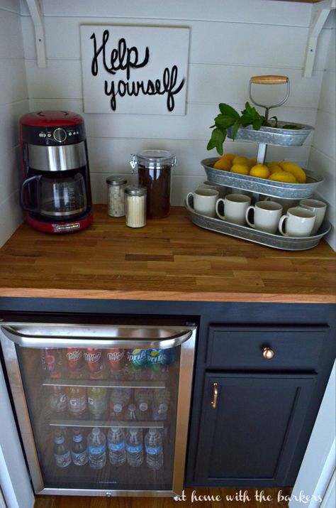 Kitchen Ikea, Cat Houses, Stock Cabinets, Home Coffee Stations, Coffee Bars In Kitchen, House Wood, Home Coffee Bar, Coffee Bar Home, Basement Stairs