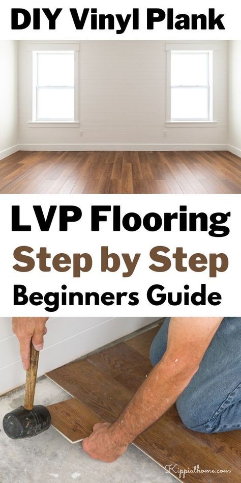 Installing Vinyl Plank Flooring is the easiest flooring to install (even for a beginner) see how to get it done in less than a day. No glue, no nails, no power tools required to install this gorgeous plank flooring (LVP.) Learn how... #kippiathome #LVP #installvinylplank Lvp Kitchen Flooring, Flooring Lvp, Installing Vinyl Plank Flooring, Easy Flooring, Lvp Flooring, Diy Vinyl, Get It Done, Vinyl Plank Flooring, Decor Trends