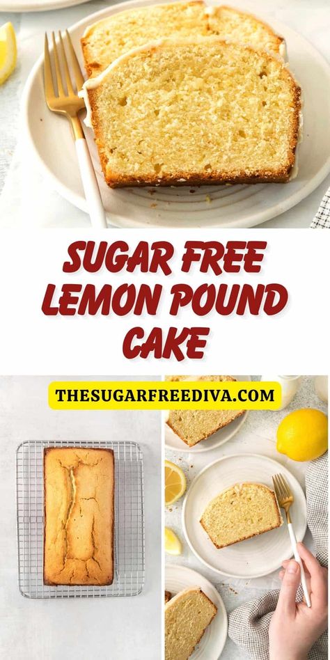 Sugar Free Lemon Pound Cake, Sugar Free Pound Cake Recipe, Sugar Free Lemon Cake, Sugar Free Desserts Easy, Winter Foods, Lemon Pound Cake Recipe, Sugar Free Baking, Sugar Free Recipes Desserts, Sugar Free Treats