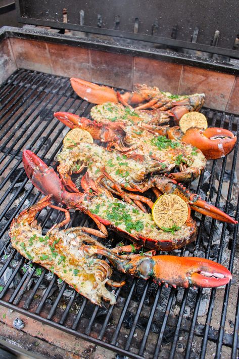 Over Fire Cooking, Grilling Seafood, Bbq Lobster, Seafood Grill Recipes, Grill Seafood, Seafood Bbq Ideas, Beach Grilling, Cooking With Fire, Seafood Grill