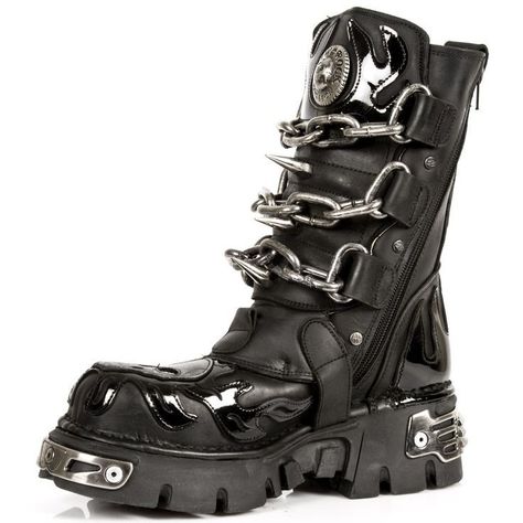 Emo Boots, Spanish Shoes, New Rock Boots, Rock Boots, Goth Boots, Gothic Boots, Gothic Shoes, Black Platform Boots, Rock Punk