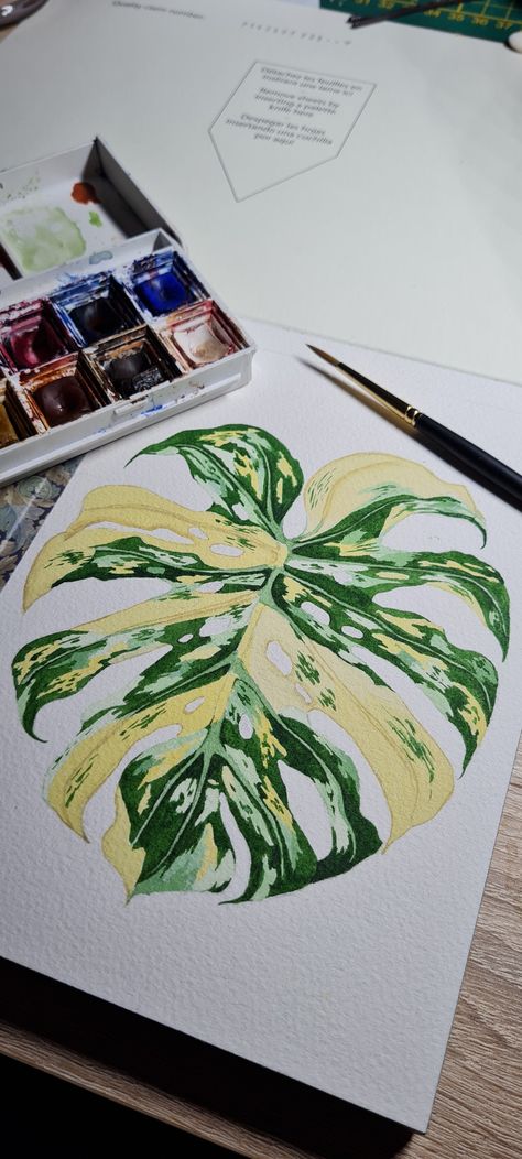 Monstera Plant Watercolor, Monstera Illustration, Plant Drawings, Monstera Thai Constellation, Thai Constellation, Plant Sketches, Constellation Art, Tropical Tree, Constellation Tattoos