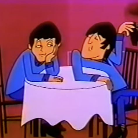 Paul And John, The Beatles Cartoon, John And Paul, Twisted Mind, Beatles Funny, The Quarrymen, Beatles Cartoon, Personajes Studio Ghibli, John Lennon Paul Mccartney