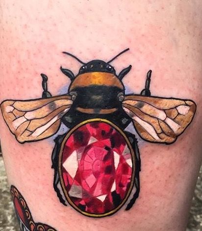 Ruby Tattoo, Beetle Tattoo, Jordan Baker, Gem Tattoo, Jewel Tattoo, Throat Tattoo, Insect Tattoo, Anklet Tattoos, Diamond Tattoos