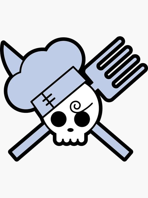 "Sanji Straw Hat Pirates Jolly Roger Sticker" Sticker for Sale by Vesperune | Redbubble Sanji Jolly Roger, Straw Hat Pirates, Jolly Roger, Straw Hat, Straw, Magnets, Hats, For Sale, Anime