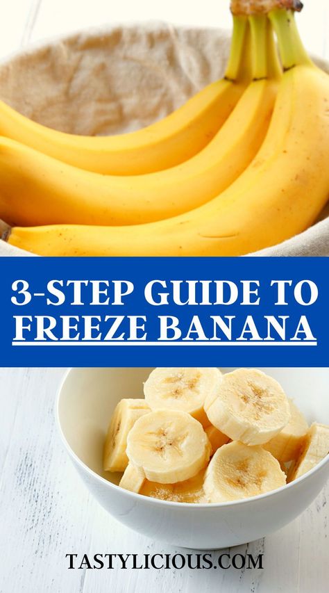 Freezing Bananas How To, Best Way To Freeze Bananas, Freezing Bananas For Smoothies, How To Freeze Bananas For Smoothies, Can You Freeze Bananas, How To Freeze Bananas, Freezing Bananas, Fruits And Vegetables List, Baking For Beginners