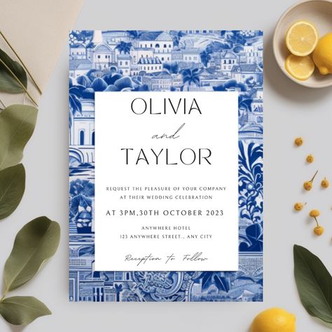 Greek Island Wedding, Summer Invitation, Greek Architecture, Brunch Invitations, Greece Wedding, Greek Wedding, Engagement Invitations, Welcome To The Party, Island Wedding