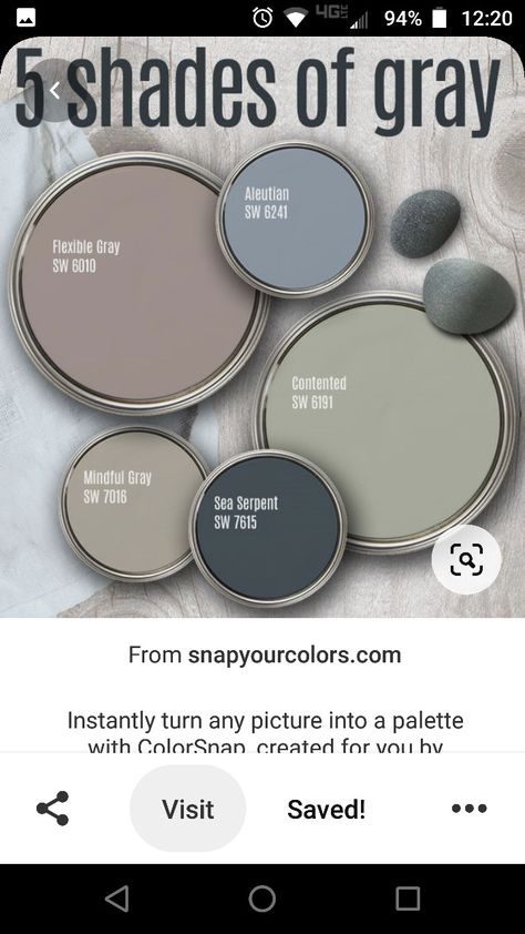 Paint Colors That Go With Grey Furniture, Small Room Paint Color, Relaxing Paint Colors, Kitchen Cabinets Color Combination, New Paint Colors, House Paint Interior, Paint Color Inspiration, Room Wall Painting, House Color Palettes