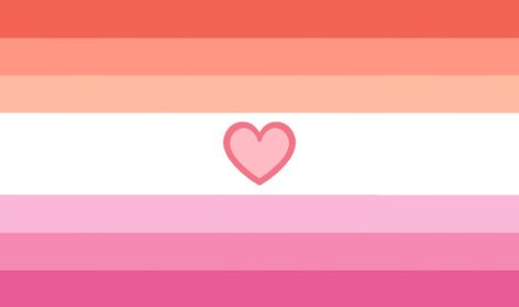 for any lesbian Sleepy Lesbian Flag, Les4les Flag, Soft Lesbian Flag, Lesbian Flags For Fun, Lesbian Banner For Discord, Lesbian Flag Aesthetic, Gate To Heaven, Gender Symbols, Sunset Flag