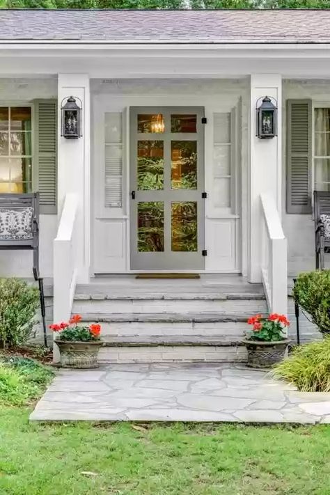 Foyer Flooring, Dining Cabinet, Staining Cabinets, Ranch Exterior, Brick Patios, She Shed, Atlanta Ga, 3 Bed, House Prices