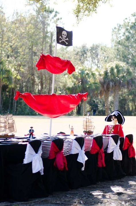 Birthday Pirate Theme, Pirate Themed Party, Kids Pirate Party, Decoration Buffet, Pirate Fairy, Pirate Theme Party, Pirate Day, Pirate Birthday Party, Pirate Birthday