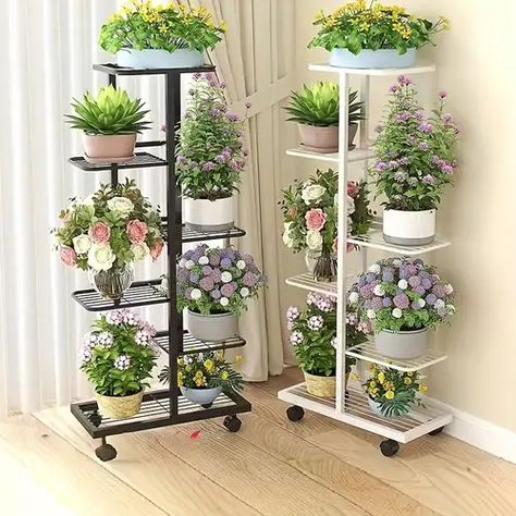 Plant Stand With Wheels, Iron Plant Stand, Corner Plant, Support Pour Plante, Support Plante, Metal Plant Stand, Flower Pot Holder, Room Balcony, Plant Stand Indoor