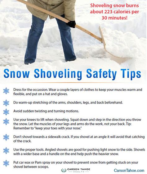 When it comes to shoveling snow, it's important to protect your body, especially your back, from incurring injuries by always using proper form. Here are seven safety tips for snow shoveling. #SnowRemoval #SnowShovelingSafetyTips #SnowShoveling #SafeSnowShoveling #BackPain #Carson City #Nevada #Reno #NorthernNevada #Snow #SnowSafety #SaveYourBack Snow Shoveling, Chiropractic Marketing, Warm Up Stretches, Family Chiropractic, Shoveling Snow, Patient Education, Integrative Health, Snow Removal, Chiropractic Care