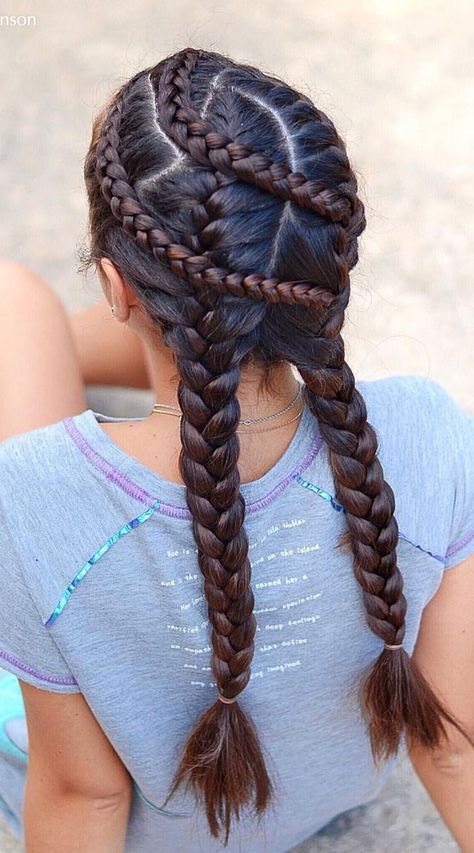 Hairstyles No Heat, Braid Hairstyle Ideas, French Braid Short Hair, Hairstyles French, Hairstyle Braided, French Braid Styles, Long Braided Hairstyles, Simple Braid, Twisted Braid