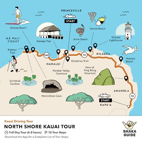 Kauai Maps - 8 Kauai Maps - Get points of interest, major attractions, regions more Kauai North Shore, Kauai Map, North Shore Kauai, Kapaa Kauai, Princeville Kauai, Hawaii Trip Planning, Kauai Travel, Oahu Vacation, Kauai Vacation