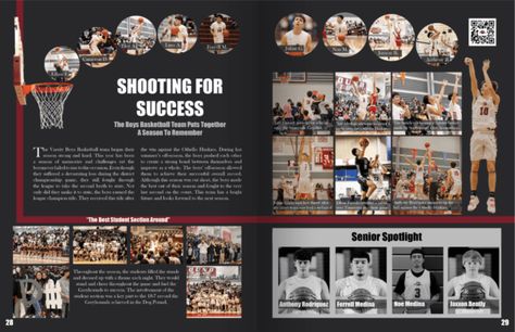 Cool Yearbook Ideas, Yearbook Sports Spreads, Highschool Yearbook Ideas, Senior Yearbook Ideas, Creative Yearbook Ideas, Yearbook Mods, Yearbook Design Layout, Senior Ads, Yearbook Ad