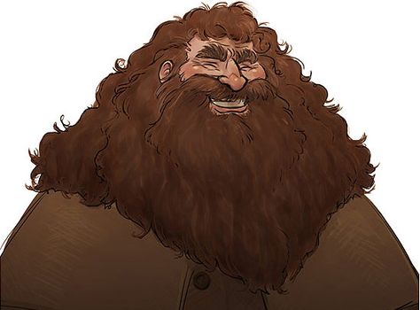 Rubeus Hagrid, Harry Potter Fan Art by Alex Roman Hagrid Fanart, Fanart Harry Potter, In Love Art, Garri Potter, Rubeus Hagrid, Harry Potter Illustrations, Guild Wars 2, Guild Wars, Harry Potter 2