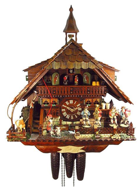 cuckoo clock German Cuckoo Clock, German Decor, Forest Clock, Black Forest Germany, Wooden Ideas, Cuckoo Clocks, Handmade Clocks, Chalet Style, Weather Vanes